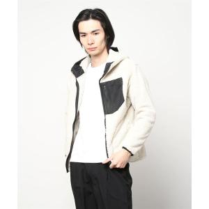 コート ジャケット イグニオ  ボアフリースジップパーカー メンズ