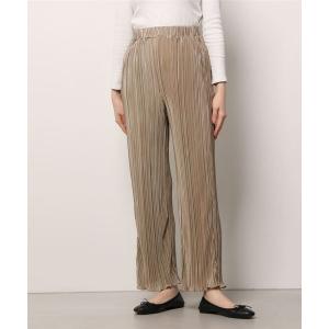 ワイドパンツ パンツ イグニオ  IGNIO サテンプリーツパンツ レディース