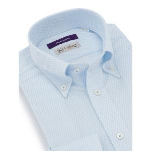 長袖アイシャツ　ダイヤ柄　ホワイト/ピンク/サックス/S.ブルー