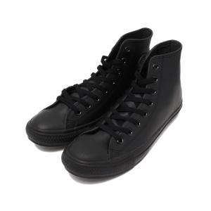 スニーカー CONVERSE  コンバース LEATHER ALL STAR HI  レザーオールスターハイ  32044997  BLACKモノクロ｜zozo