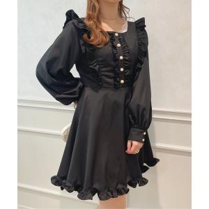 ワンピース 【LARME × apresjour コラボ】バックレースアップワンピース【ZOZOTOWN限定アイテム】