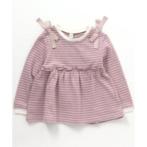 tシャツ /リボンボーダーTシャツ キッズ 子供服 女の子