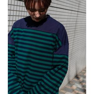 tシャツ Tシャツ ビックシルエットバスクシャツ