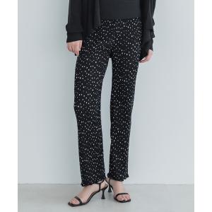 パンツ ドットプリーツゆるレギンスパンツ レディース