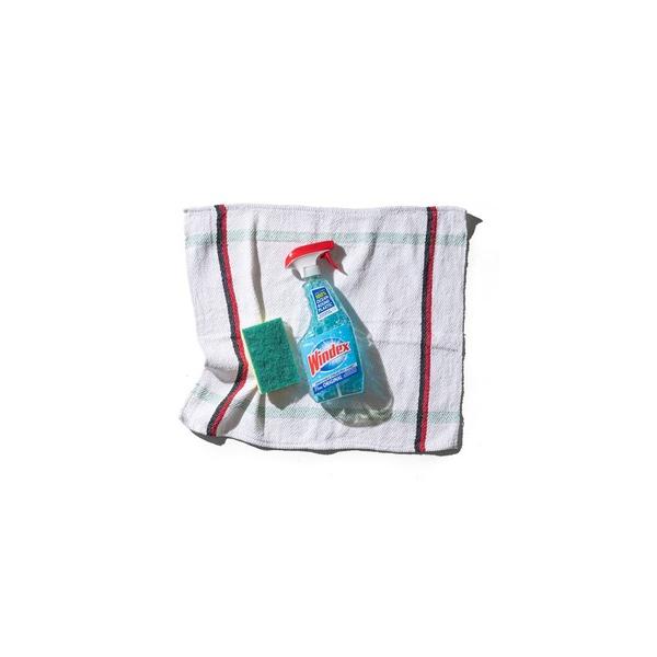 キッチン INDIA CLOTH Red ＆ Black Line