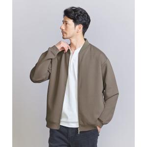 ジャケット ブルゾン ダブルニット ジップブルゾン/セットアップ対応