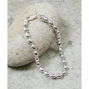 ブレスレット And A アンドエー / Link chain bracelet ボールチェーンブレスレット（オーバル / シルバー925） メンズ
