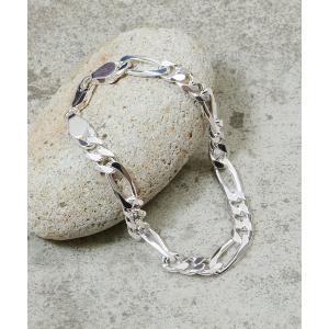 ブレスレット And A アンドエー / Link chain bracelet フィガロチェーンブレスレット（シルバー925） メンズ レディース