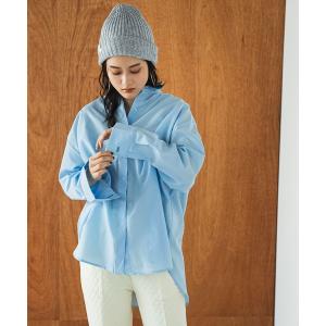 ブラウス シャツ オーバーサイズレギュラーカラーシャツ/ストライプシャツ レディース