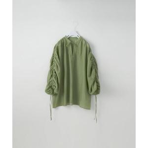 シャツ ブラウス ＜CITEN＞ギャザースリーブ チュニック ブラウス