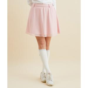 スカート メッシュコンビフレアースカート