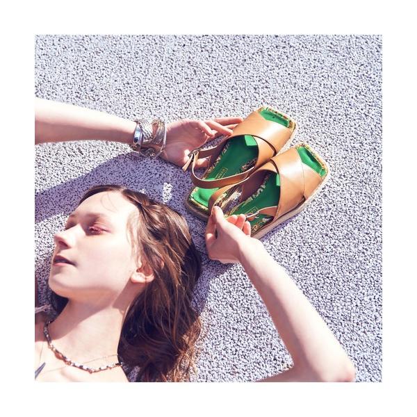 サンダル バックベルトクロスサンダル レディース