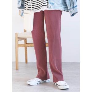 パンツ 自分の好みの着丈にできる！セルフカットプリーツパンツ