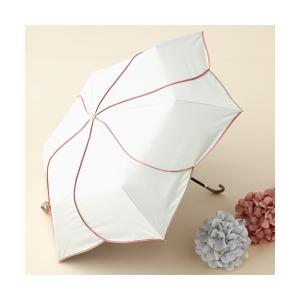 傘 レディース バイカラーパイピング 日傘 MINI 47cm ホワイト｜ZOZOTOWN Yahoo!店