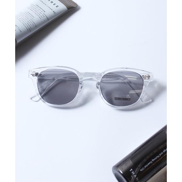 サングラス 「yield select」 ウェリントン型 サングラス 伊達メガネ カラーレンズ クリ...