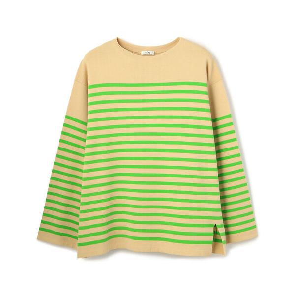 セーター ニット saby/サバイ/MILANO LIB BOAT NECK BORDER KNIT...