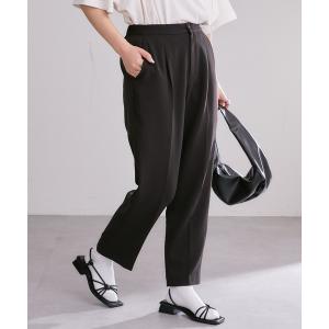 パンツ スラックス □楽ちん美脚イージーケアテーパードパンツ