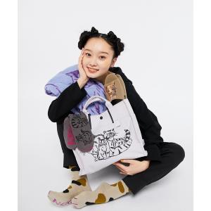 トートバッグ バッグ ねこ家族5点セット