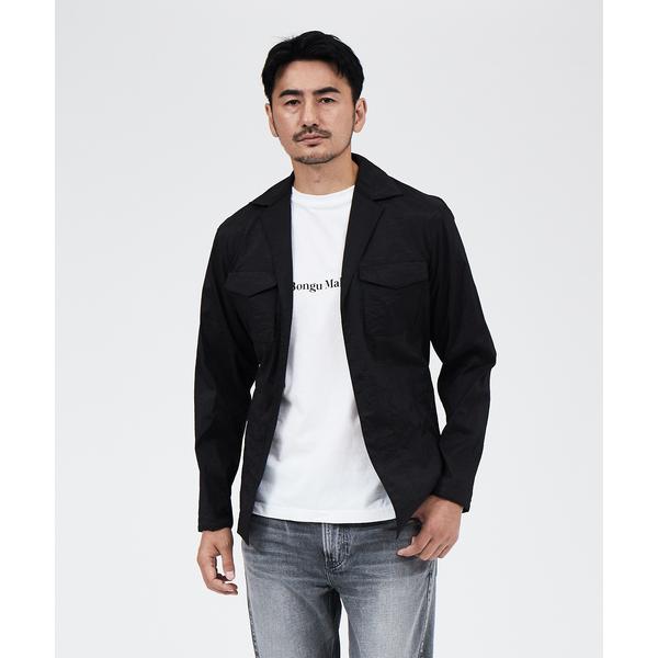 ブルゾン アウター エアナイロンストレッチ サファリジャケット メンズ