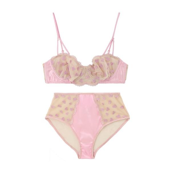 ブラジャー ショーツセット プチハート キューティーアップ ブラ＆ショーツセット