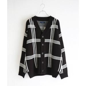 WESTSEA（ウエストシー） カーディガン ビッグシルエット 多色柄 古着