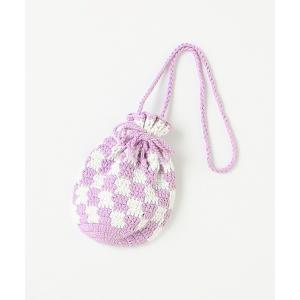 ショルダーバッグ バッグ クロシェ巾着バッグ キッズ