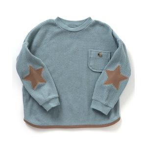 tシャツ /ワッフルスターパッチTシャツ キッズ 子供服 男の子 女の子