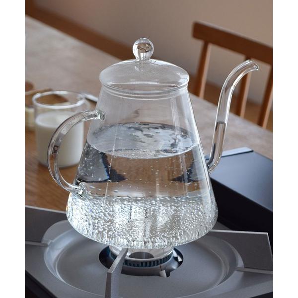 キッチン Pour Over Kanne ポアーオーバーカンネ ガラスケトル やかん クリア 1.2...