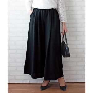 セレモニースーツ スラックス パンツ 入学式 卒業式 ＢＥＬＬＵＮＡ　ＦＯＲＭＡＬ　洗えるワイドパンツ レディース