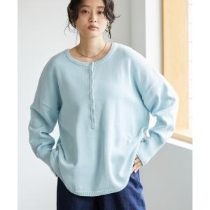 ニット ヘンリーネックニットプルオーバー