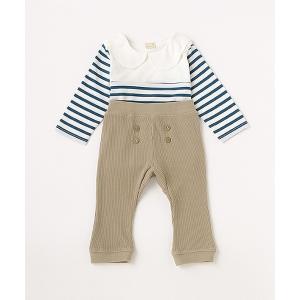 アンサンブル パネルボーダーTパンツセット