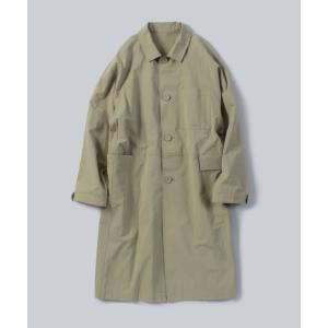ステンカラーコート コート HIGH DENSITY DUMP BALMACAN COAT / コットンペーパーダンプバルマカーンコート「UNISEX