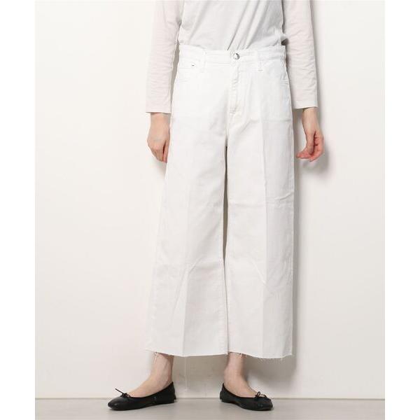 ジーンズ デニム デニムパンツ 9 OZコンフォートブルデニムハイウエストワイドクロップドデニムFA...