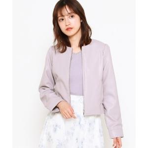 ジャケット ライダースジャケット フェイクレザージャケット