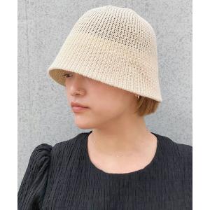 帽子 ハット 「HIKA」花モチーフニットHAT レディース メンズ