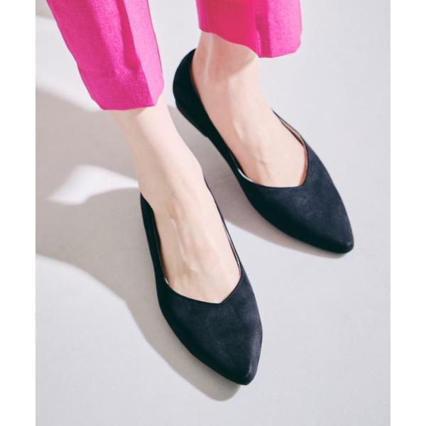 パンプス 跳べるパンプス ポインテッドトゥフラット R-3205
