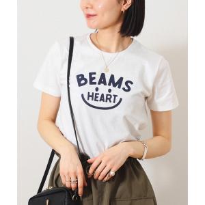 tシャツ Tシャツ レディース BEAMS HEART / スマイル ロゴTシャツ「WOMEN」 24SS｜ZOZOTOWN Yahoo!店