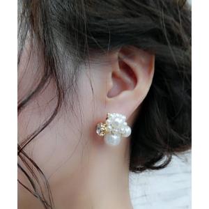 イヤリング パールイヤリング レディース