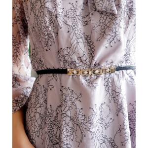 ベルト チェーンゴムベルト レディース