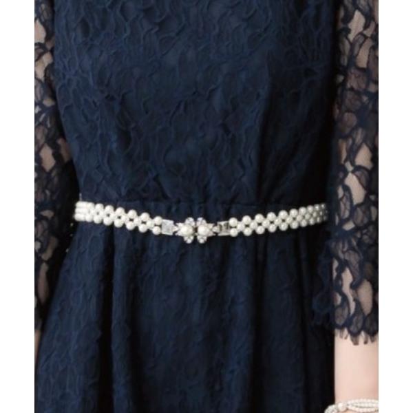 ベルト パールゴムベルト レディース