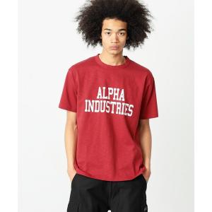 tシャツ Tシャツ ALPHAロゴ スラブプリントTシャツ