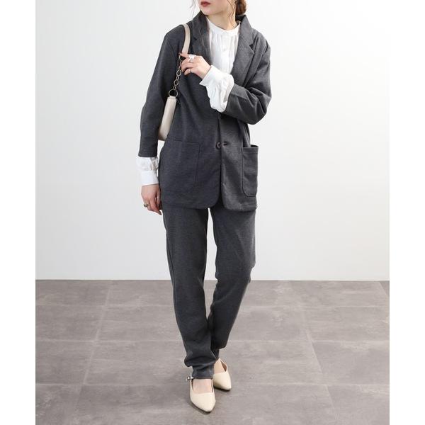 セットアップ テーラード７分袖JKT＆テーパードPT セットアップ メンズ レディース