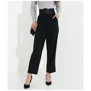 パンツ センタータックロールアップヘムパンツ レディース