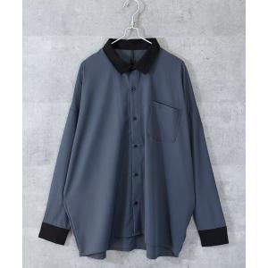 シャツ ポリストレッチ クレリックシャツ メンズ レディース