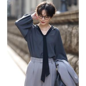 ブラウス シャツ 前後2WAYボウタイブラウス レディース｜ZOZOTOWN Yahoo!店