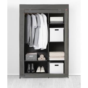 収納 Rayen/ワードローブ with ラック 簡易クローゼット ハンガーラック　衣類カバー レディース メンズ