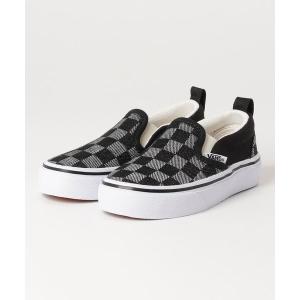 スニーカー VANS ヴァンズ SLIP ON(14-21) キッズ スリッポン V98CS CD BLACK