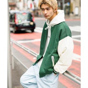 ジャケット スタジャン 裏毛スウェット オーバーサイズ