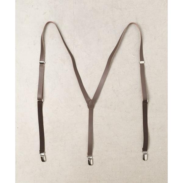 サスペンダー 「Made In Japan」20ｍｍ Yレザーサスペンダー メンズ レディース