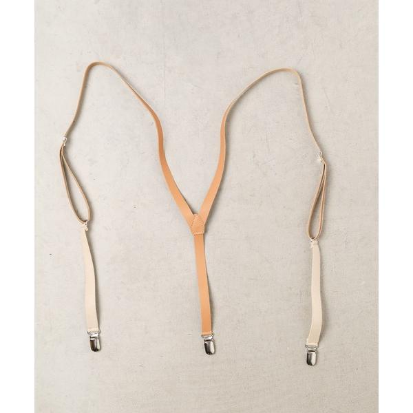 サスペンダー Made In Japan20ｍｍ Yレザーサスペンダー レディース メンズ